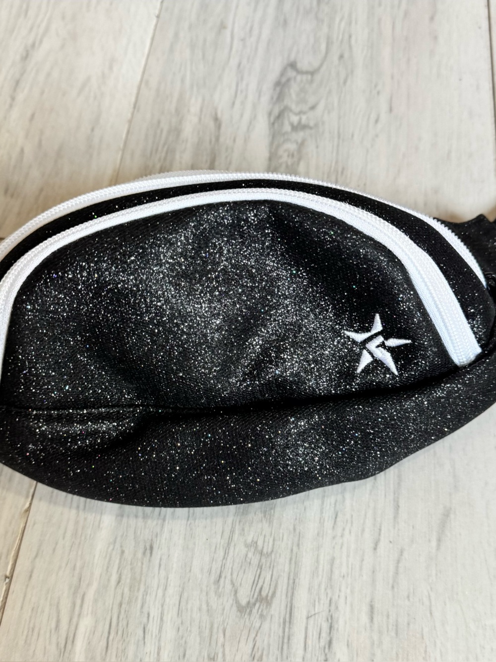 Rebel Athletics Small Black iridescent Glitter Fanny Pack